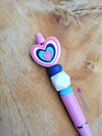 Pen roze - Hart