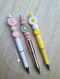 Pen wit - Daisy Pink ♡ pink