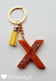 Letter X - Brons & Goud