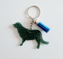 Golden Retriever - Groen glitter