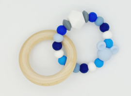 Bijtring Blauw Wit 16.