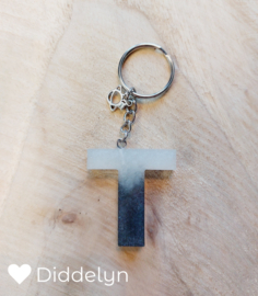 Letter T -  Grijs