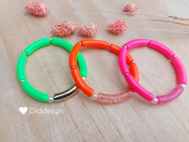 Tube armband ♡ Neon oranje