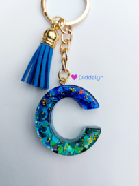 Letter C - Aqua met groen ♡ blauw