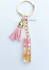 Letter I -  Stone Roze ♡ roze kwastje