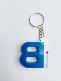 Letter B - Blauw met sleuteltje