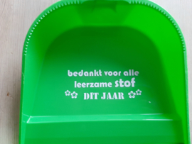 Leerzame Stof - Stoffer & Blik groen