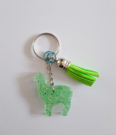 Alpaca - Groen glitter