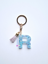Letter R -  Aqua glitters ♡ Lila