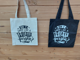 Tas Do I look like a people person - Zwart