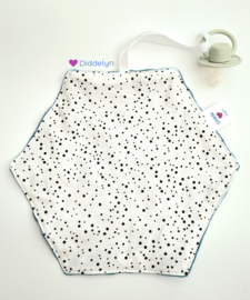 Speendoek Hexagon - Dots & Petrol