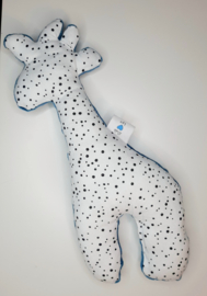 Knuffel giraffe - dots & petrol