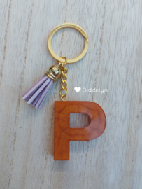 Letter P - Brons & Goud ♡ lila