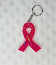 Pink Ribbon - Roze glitter