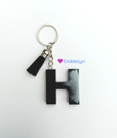 Letter H - zwart