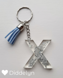 Letter X - Zilver Clear