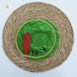 Pietenmuts met naam - groen