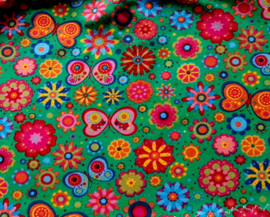 Rokje Bloemen Groen - Maat 104 / 110