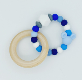 Bijtring Blauw Wit 16.