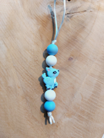 Jaszipper - Hert licht blauw