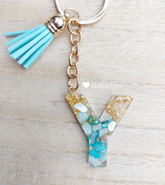 Letter Y - Mint groen en goud