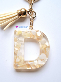 Letter D -  Crème Stone