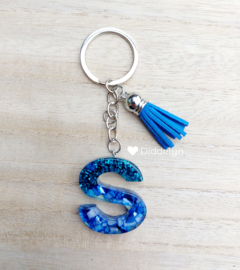 Letter S -  Blauw Stone