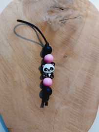 Jaszipper - Panda zwart roze