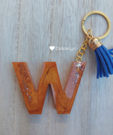 Letter W - Brons & Goud