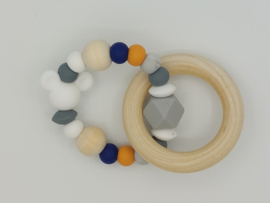 Bijtring  Blue & Orange 5.