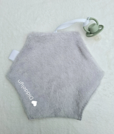 Speendoek Hexagon - Rainbow Baby White