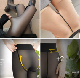 220 denier legging doorzichtig effect net als thermopanty