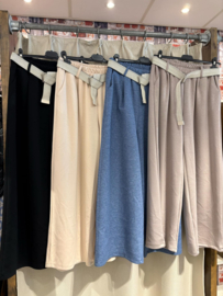 Soft jog straight broek