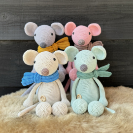 Gehaakte Knuffel - Muis Moor
