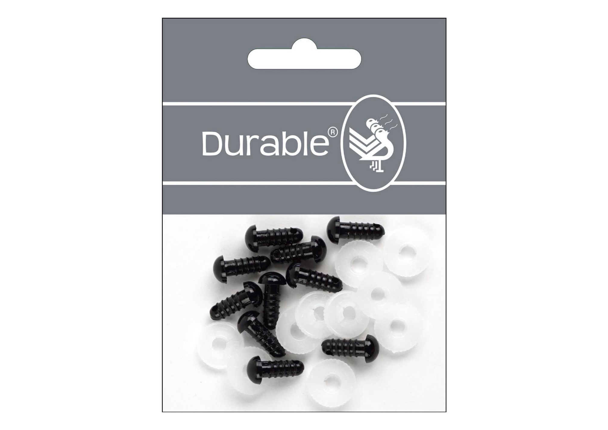 Durable Veiligheidsogen Rond Zwart (5 paar)