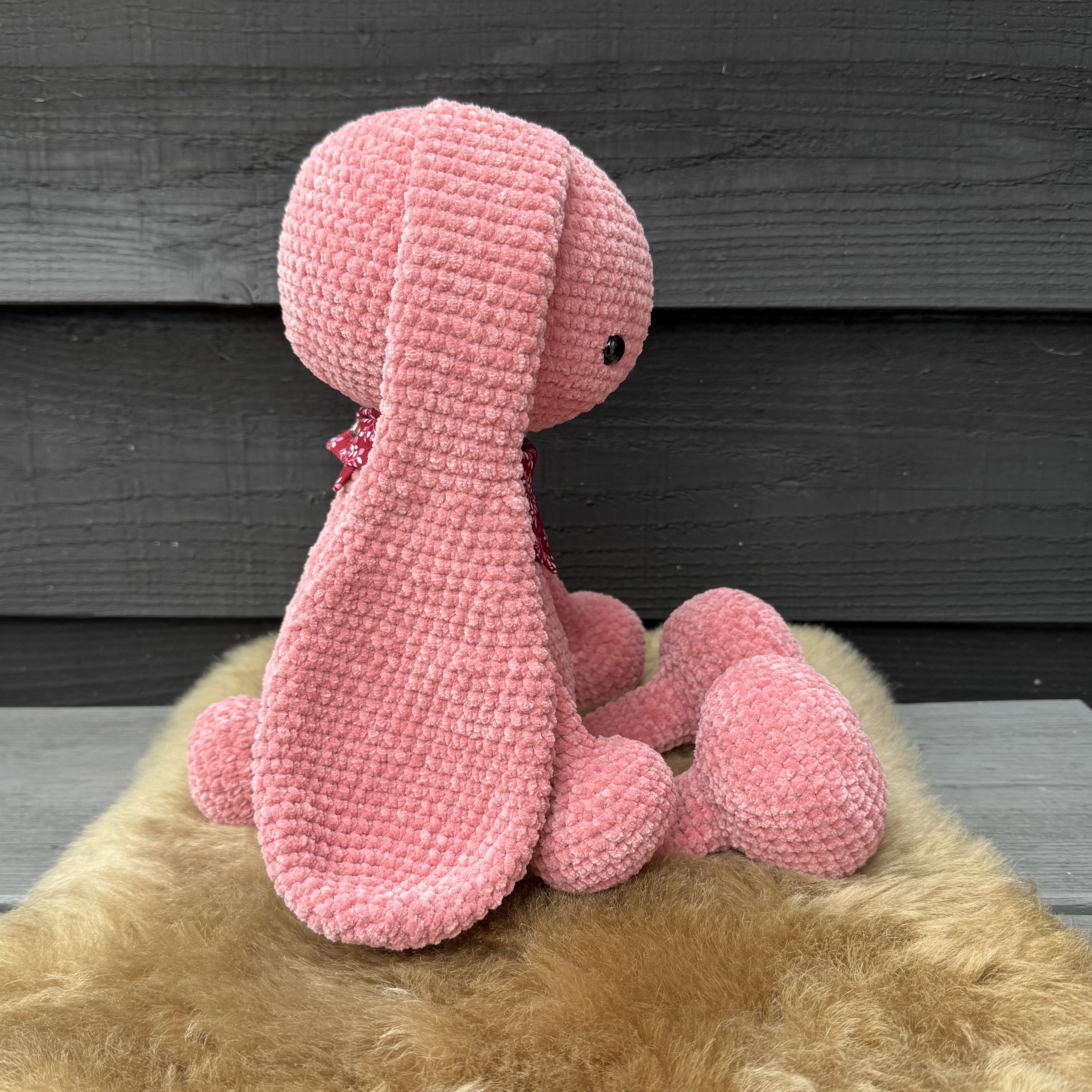 Gehaakte Knuffel - Konijn Bibi XXL Velvet