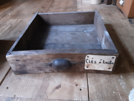 Oude houten lade