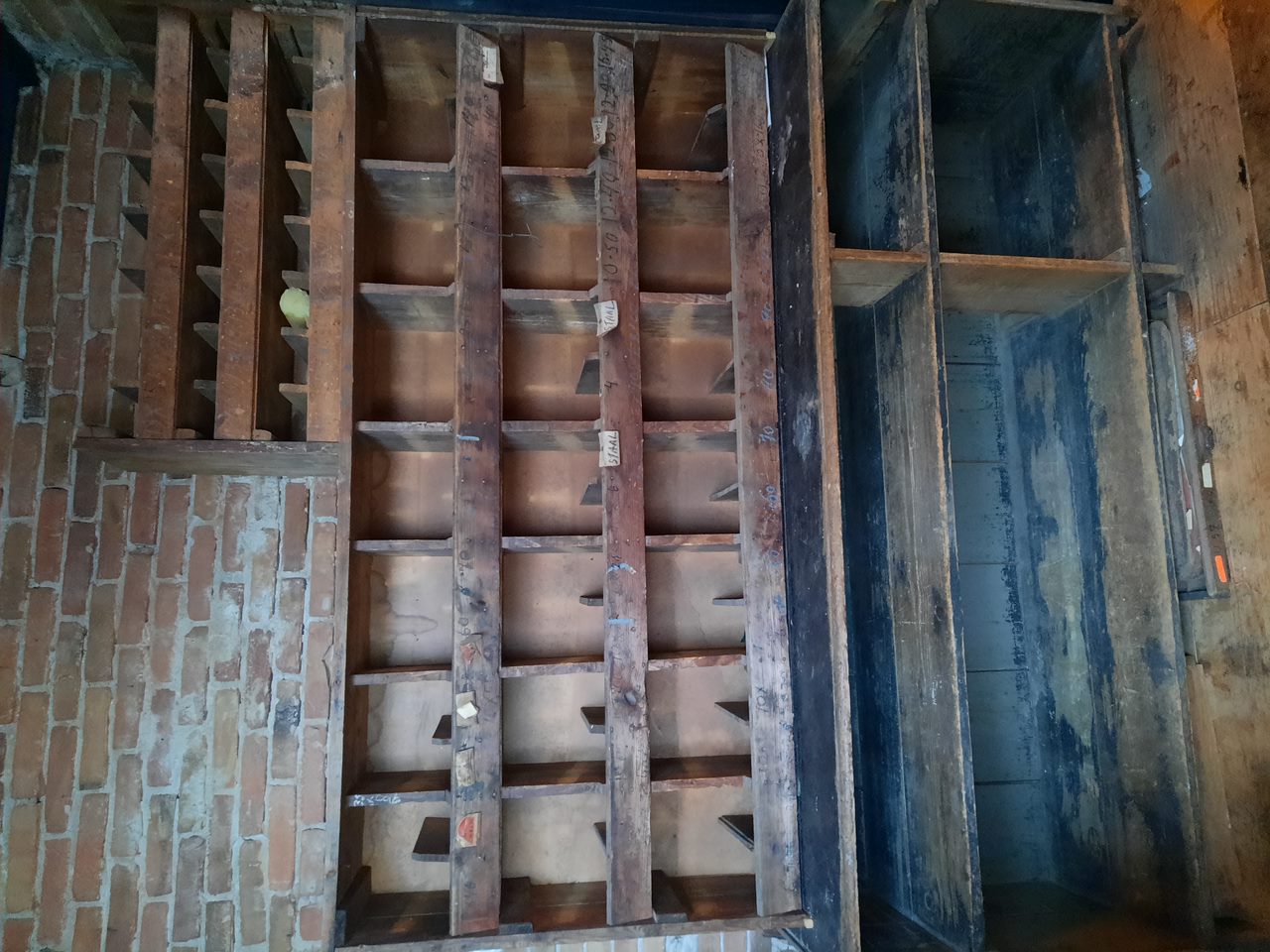 Oude winkel toonbank