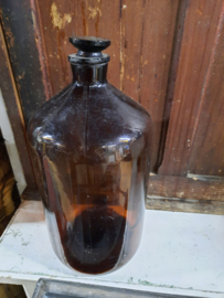 Oude bruine apothekersfles