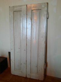 Wit houten dubbelluik