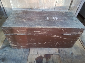 Houten bruine kist