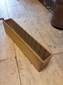 Oude, houten archieflade