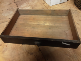 Oude houten lade