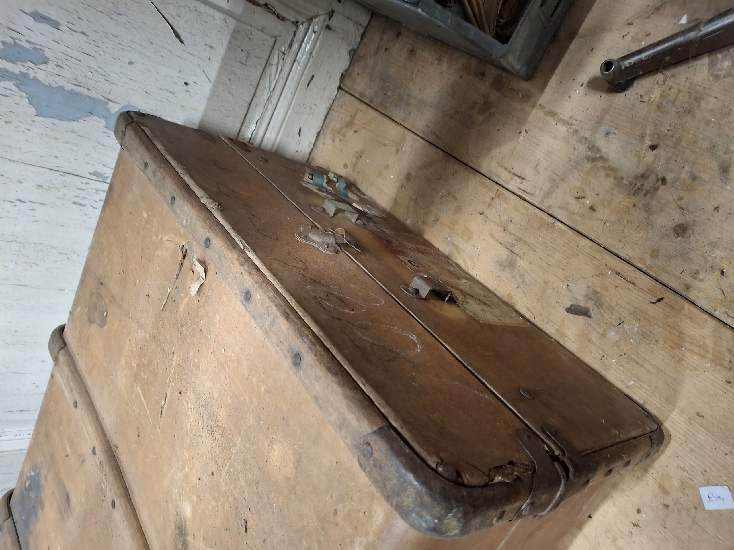 Oude grote koffer
