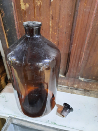 Oude bruine apothekersfles