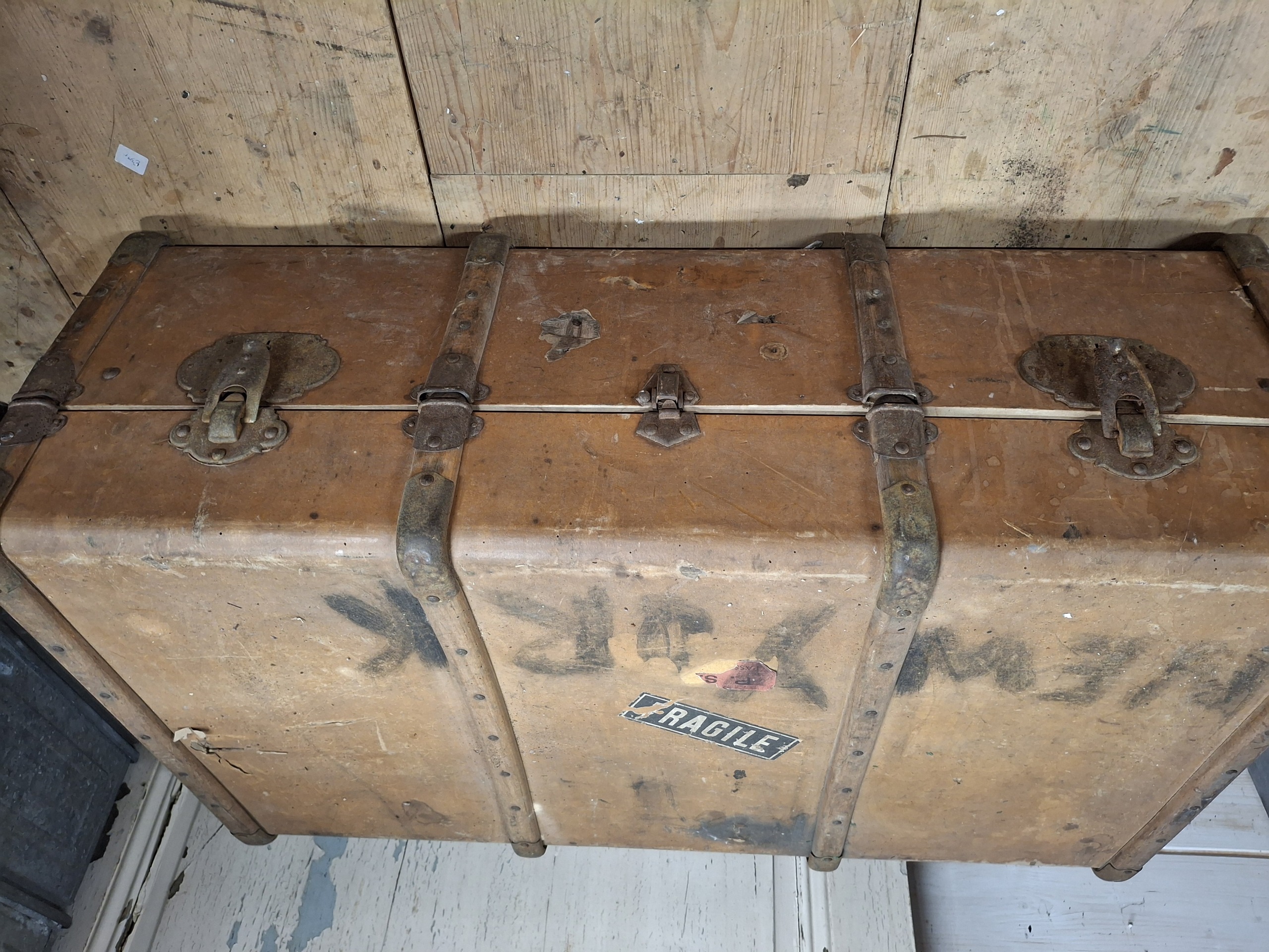 Oude grote koffer