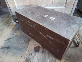 Houten bruine kist
