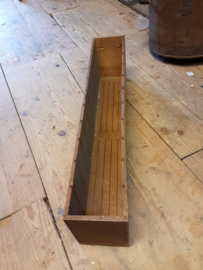 Oude, houten archieflade