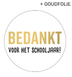 Sticker - Bedankt voor het schooljaar!