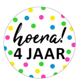 Hoera 4 jaar!